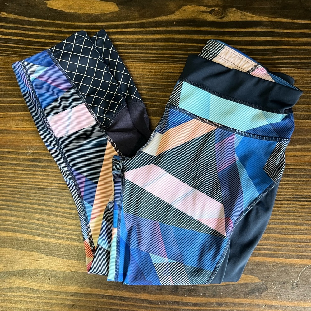 Athleta Multicolor Geometric Leggings